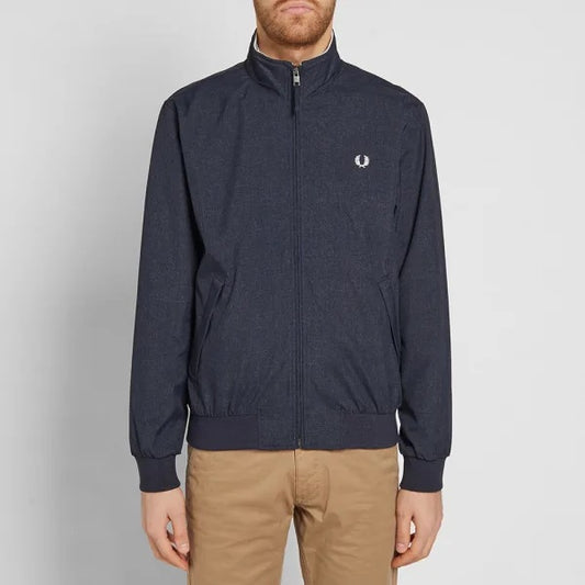 NAVY WOVEN TRACK JACKET