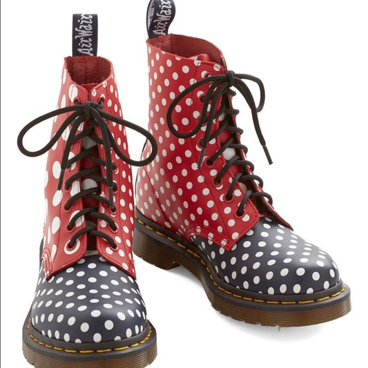 CHAY NAVY+WHITE+RED/WHITE DOTS+SOFTY T BOOT