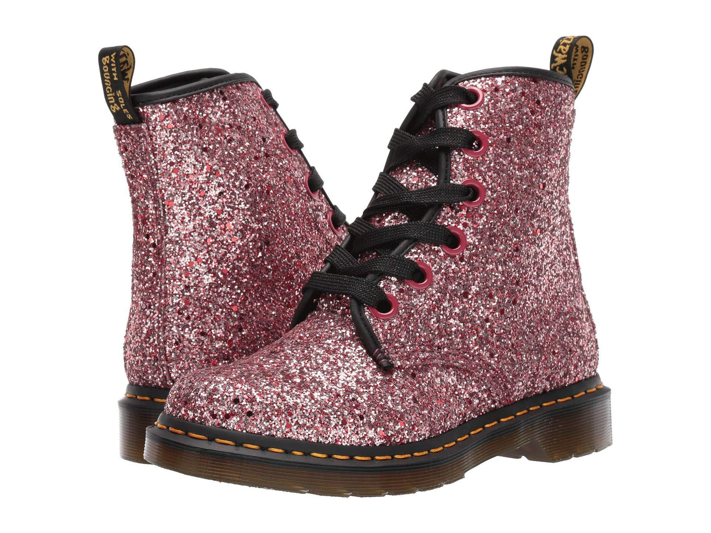 1460 FARRAH PALE PINK CHUNKY GLITTER BOOT