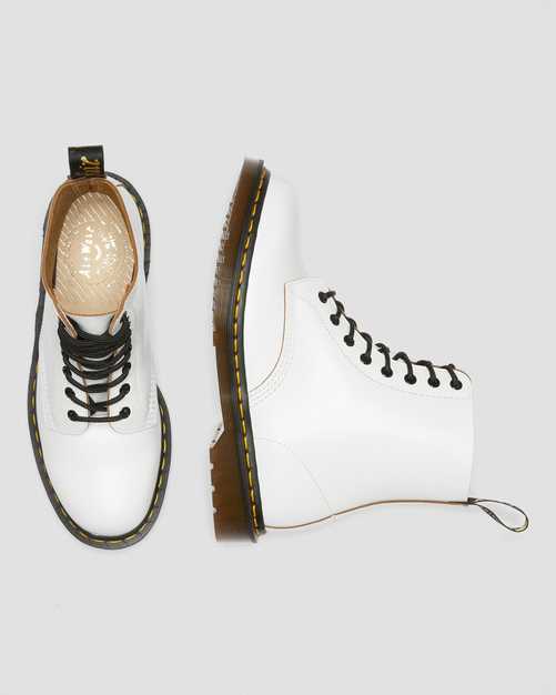 1460 WHITE QUILON MIE BOOTS