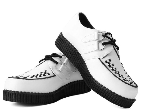 T.U.K WHITE TUKSKIN ROUND LOWER CREEPER