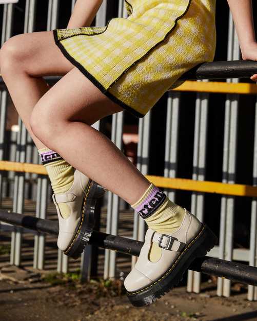 BETHAN parchment beige LEATHER PLATFORM SHOES