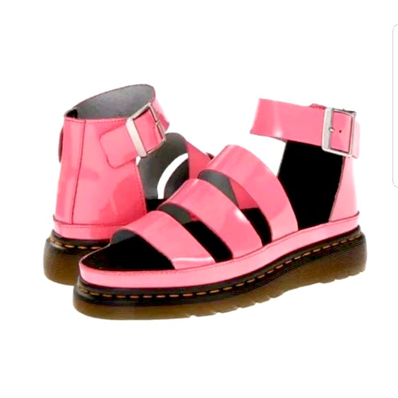 CLARISSA ACID PINK PATENT SANDAL
