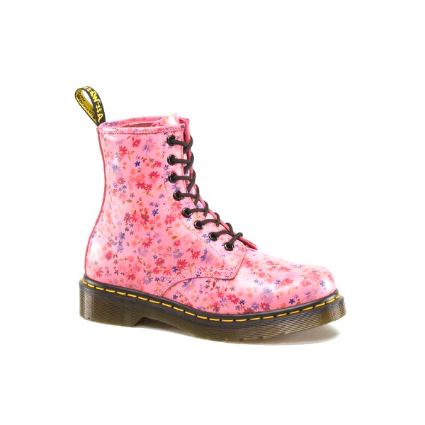 1460 W Acid Pink Little Flowers Boots – Posers Hollywood