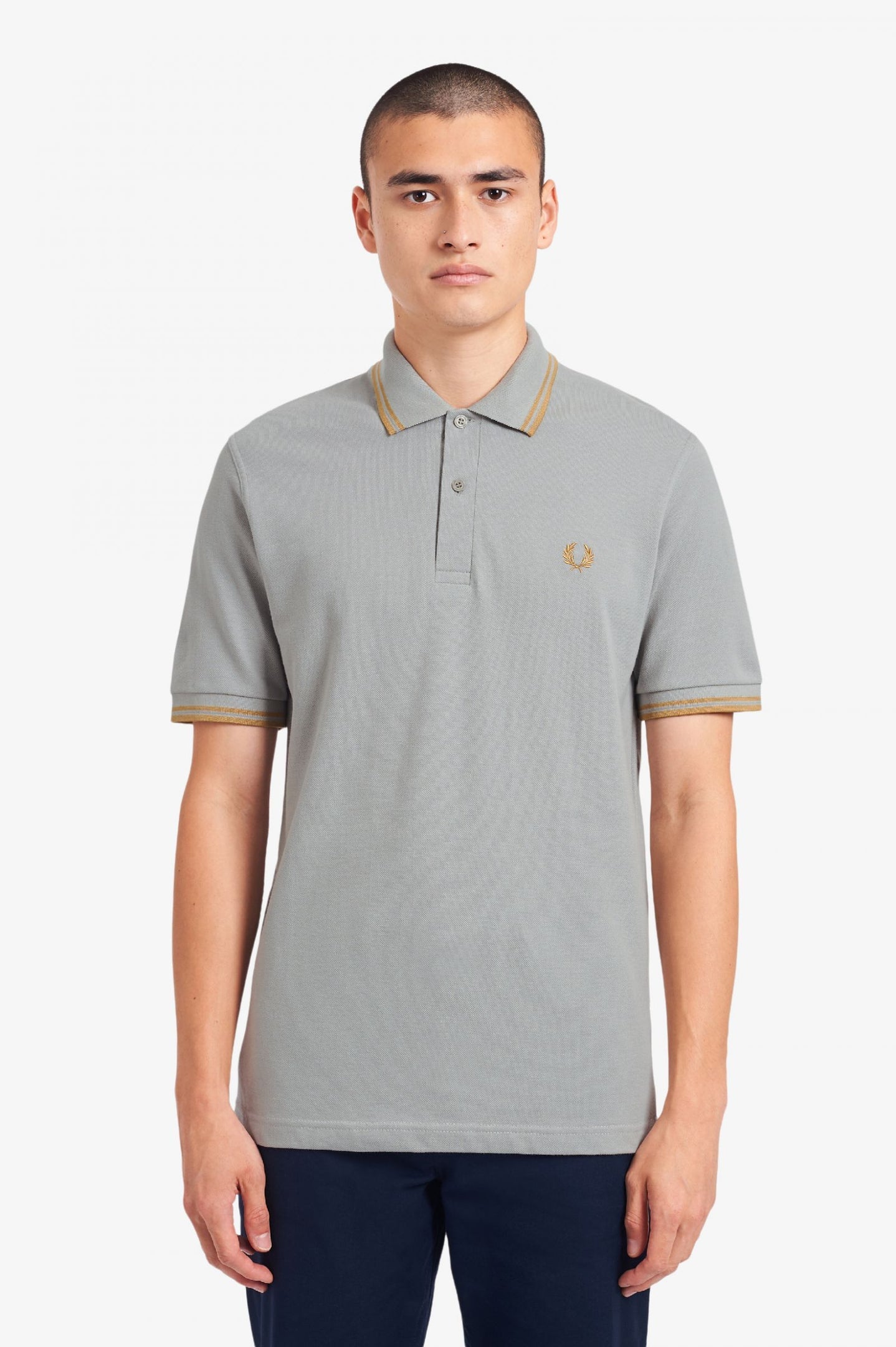 Fred perry grey store shirt