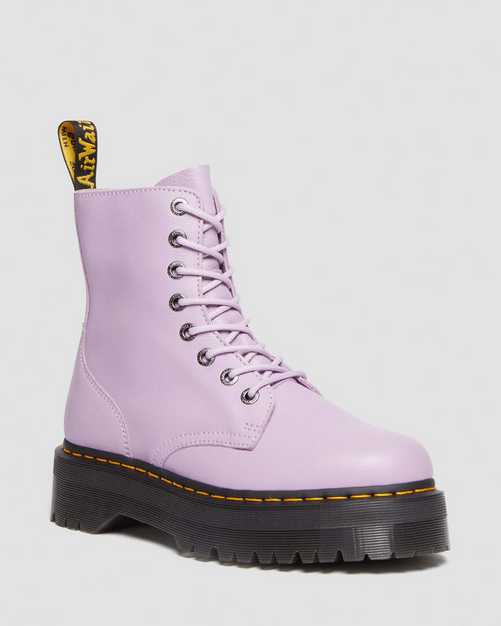 JADON lll PISA lilac LEATHER PLATFORM BOOTS