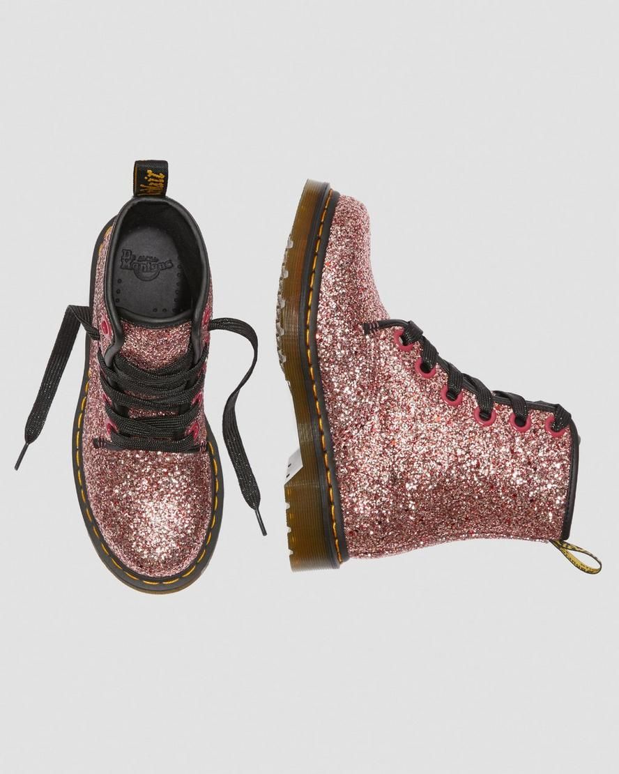 1460 FARRAH PALE PINK CHUNKY GLITTER BOOT