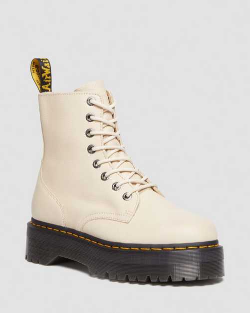 JADON lll PISA parchment LEATHER PLATFORM BOOTS