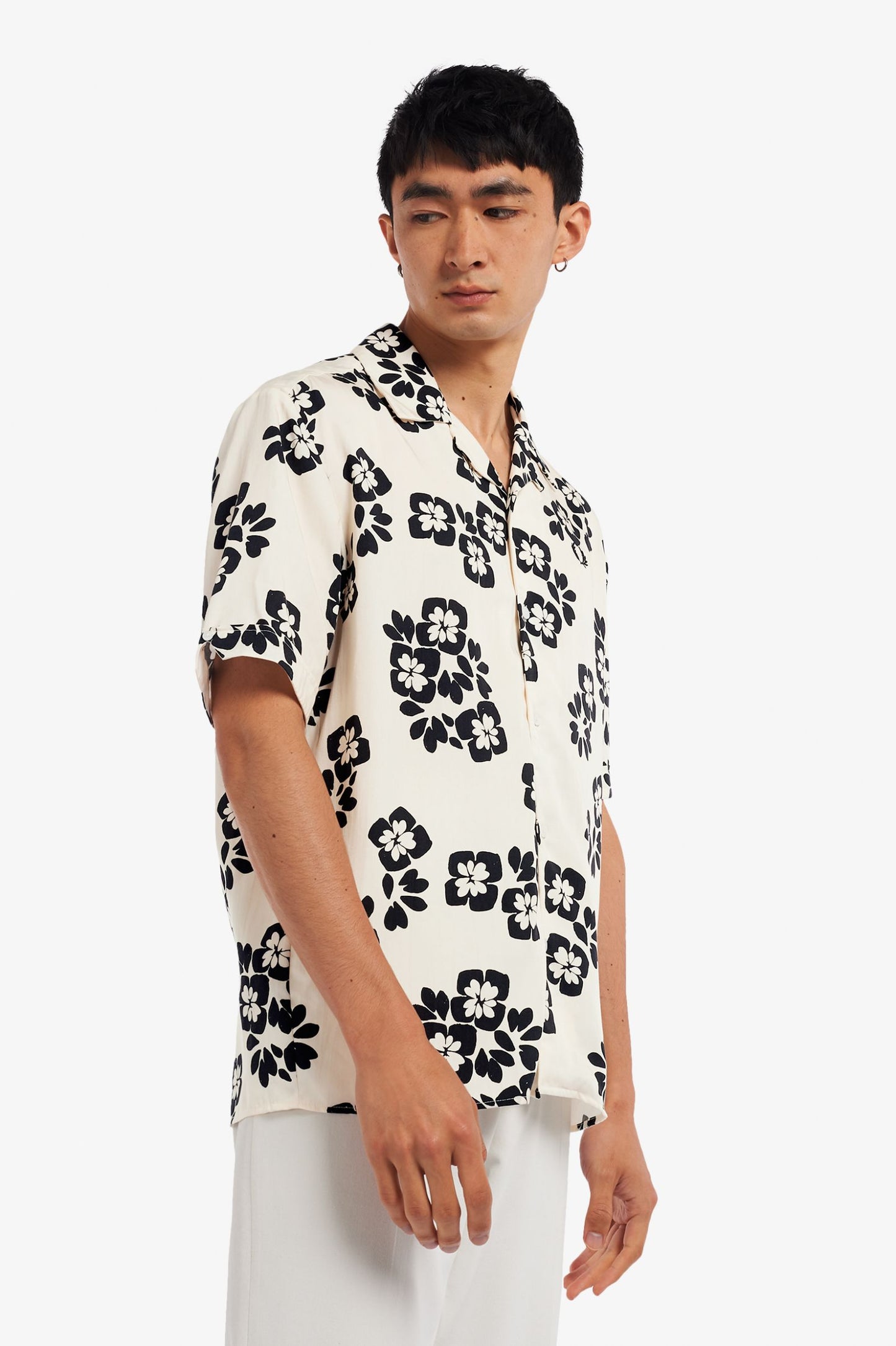 Floral Print Revere Shirt