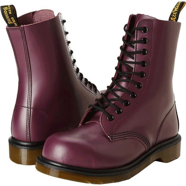 1919 PURPLE SMOOTH STEEL TOE BOOT - Main Image