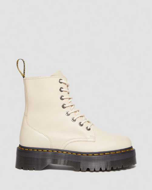 JADON lll PISA parchment LEATHER PLATFORM BOOTS