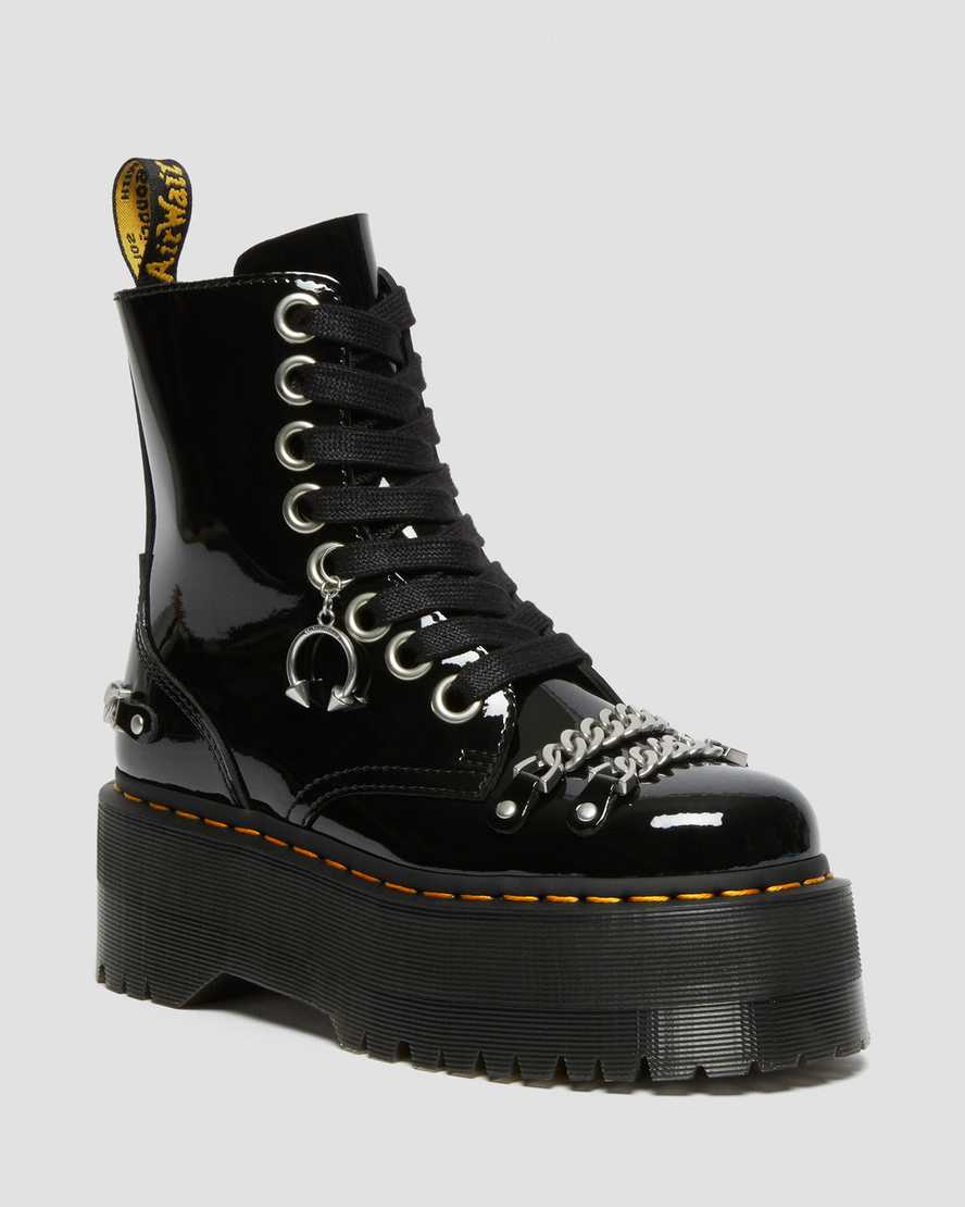Oxide zingen regen Jadon Max Chain Patent Leather Platform Boots – Posers Hollywood