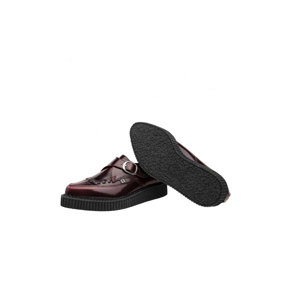 T.U.K BURGUNDY RUB OFF POINTED MONK CREEPER