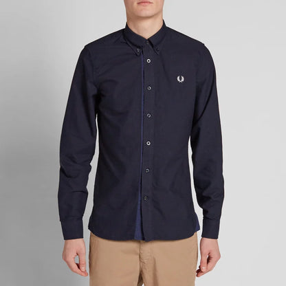 FRED PERRY GINGHAM TRIM OXFORD SHIRT