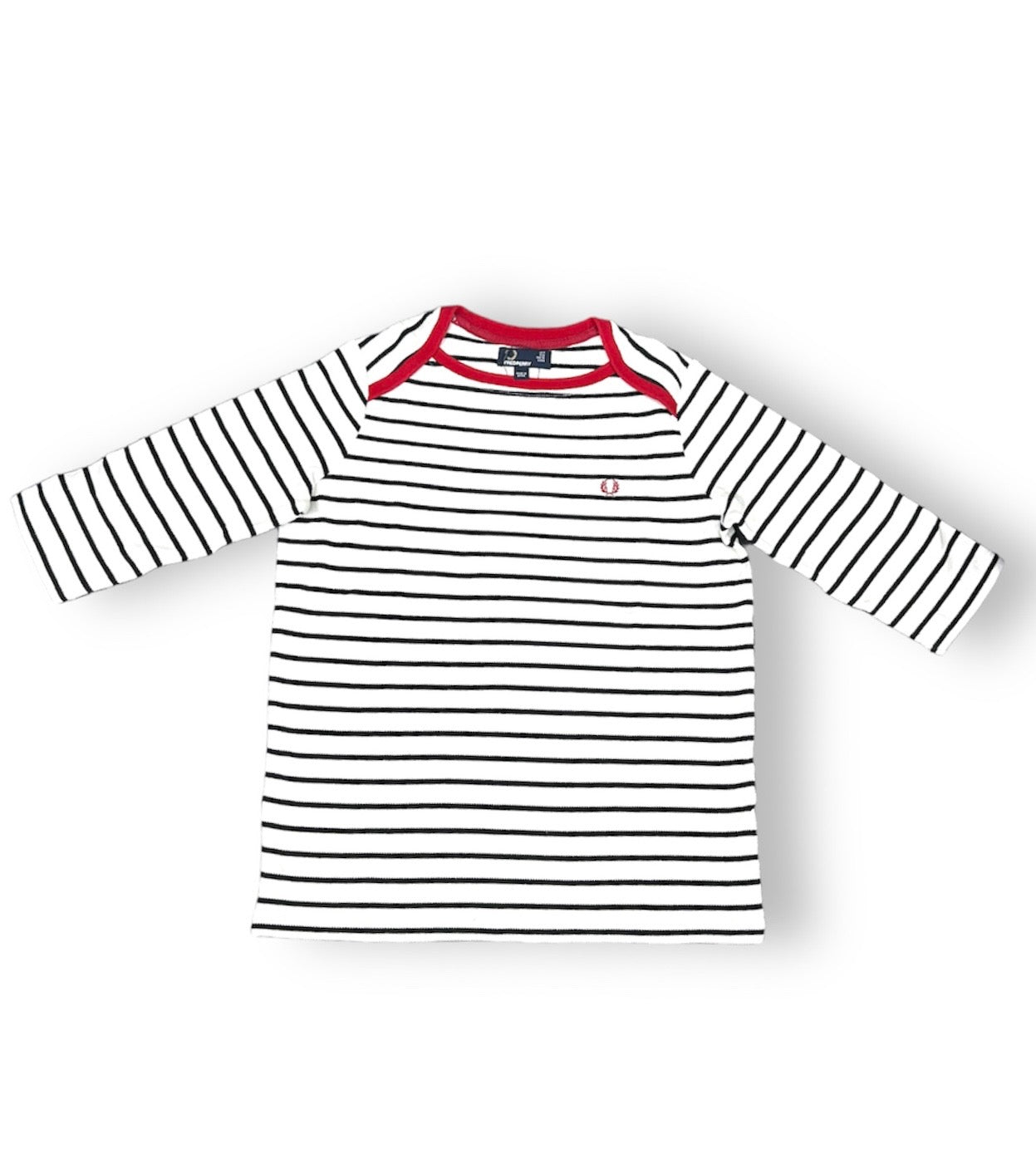 Fred Perry Boat Neck Striped Top