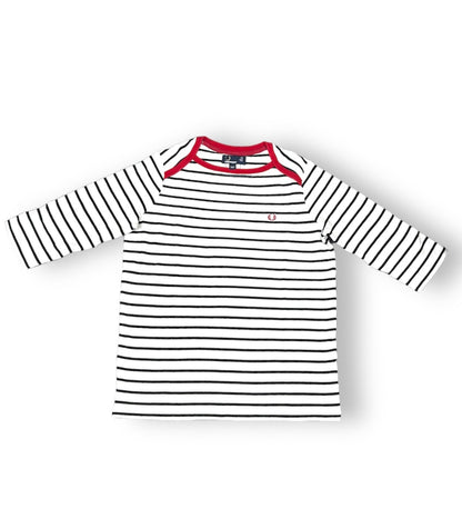 Fred Perry Boat Neck Striped Top