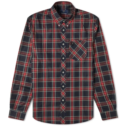 MADE IN ENGLAND Fred Perry Tartan long sleeve