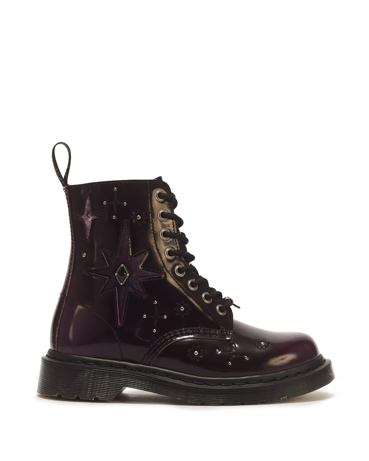 1460 Pascal Whimsigoth Arcadia Leather & Velvet Lace Up Boots