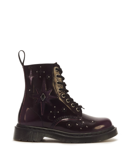 1460 Pascal Whimsigoth Arcadia Leather & Velvet Lace Up Boots