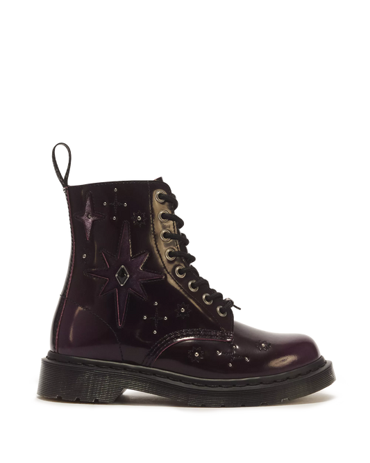 1460 Pascal Whimsigoth Arcadia Leather & Velvet Lace Up Boots