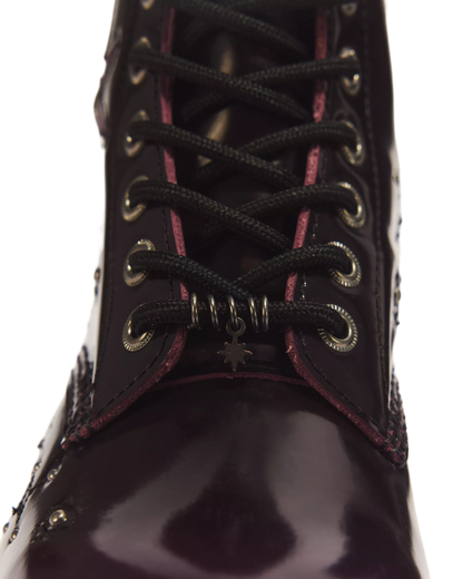 1460 Pascal Whimsigoth Arcadia Leather & Velvet Lace Up Boots