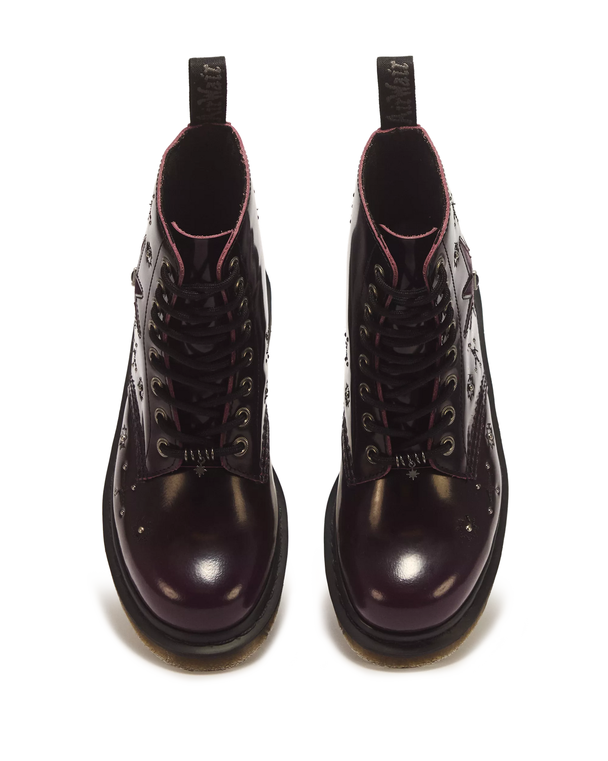 1460 Pascal Whimsigoth Arcadia Leather & Velvet Lace Up Boots