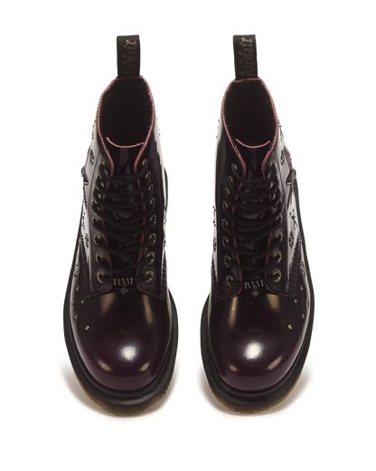 1460 Pascal Whimsigoth Arcadia Leather & Velvet Lace Up Boots