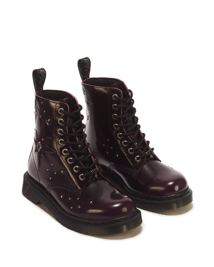 1460 Pascal Whimsigoth Arcadia Leather & Velvet Lace Up Boots