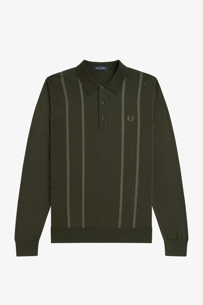 Vertical Stripe Knitted Shirt