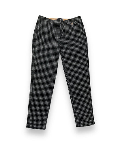 Fred Perry Black Pin Dot Trousers