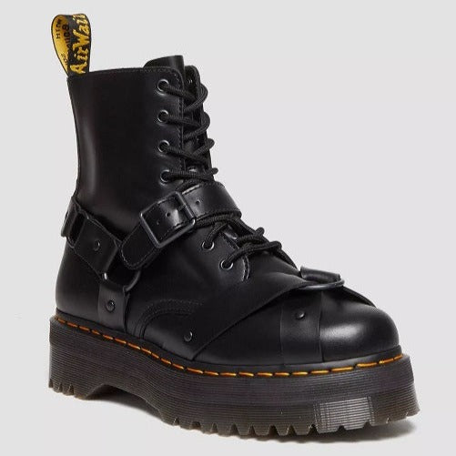 Dr.Martens Jadon Harness Leather Platform Boots Black