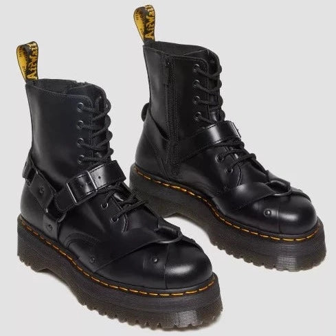 Jadon Harness Black Paris Platform Boot â Posers Hollywood