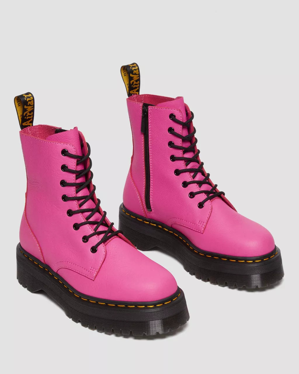 Jadon Boot Pisa Leather Platform Thrift Pink