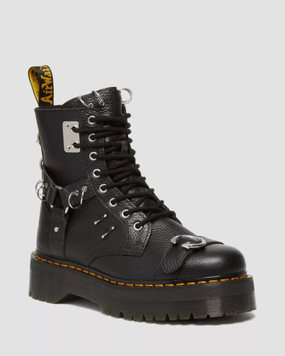 Jadon Boot Piercing Milled Nappa Leather Platforms