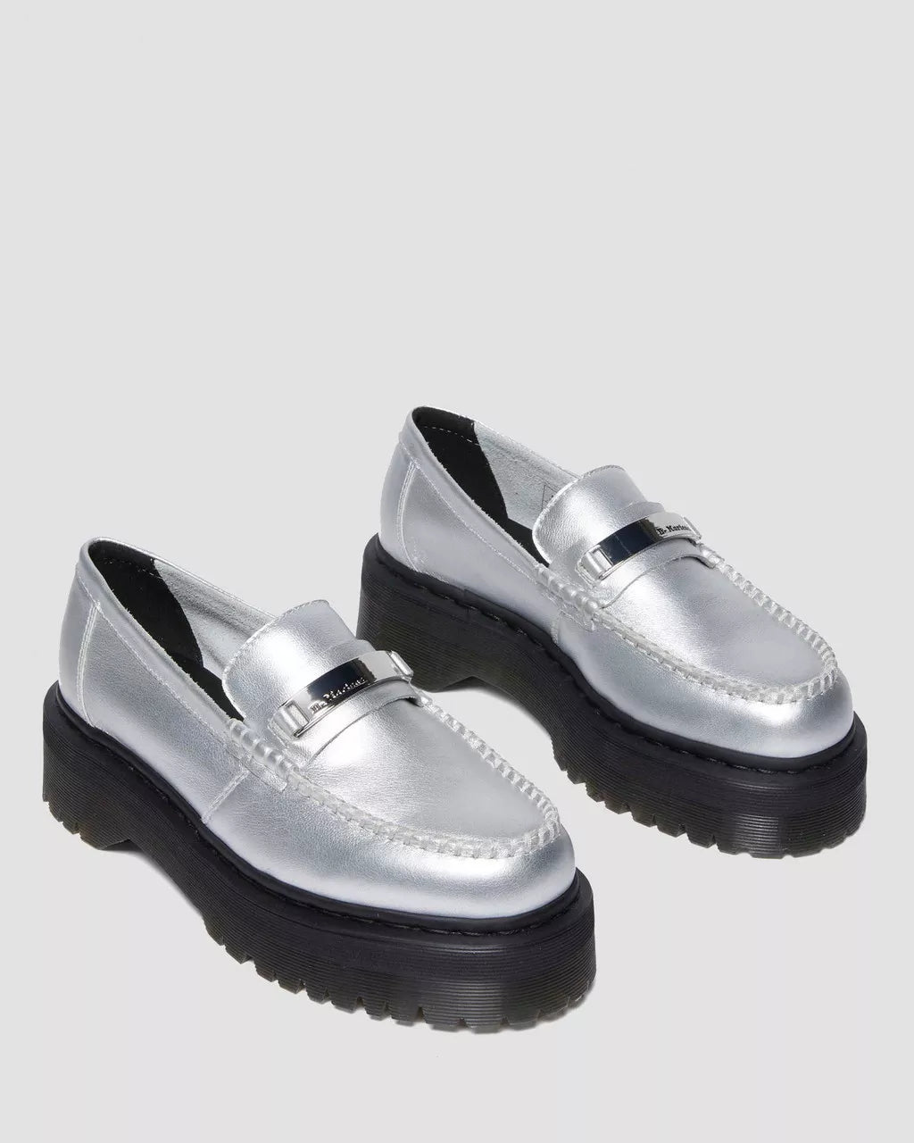 Penton II Quad Metallic Leather Loafers