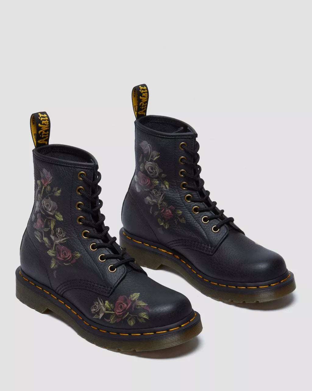 Combat boots with roses online