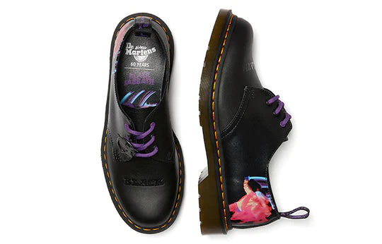 1461 Black Sabbath Black+Multi Paranoid Backhand Straw+Smooth Oxford Shoes
