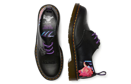 1461 Black Sabbath Black+Multi Paranoid Backhand Straw+Smooth Oxford Shoes