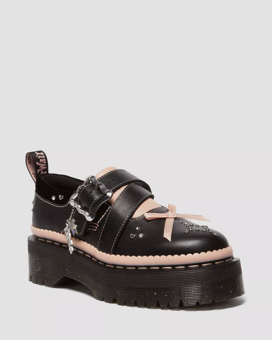 Kemsley Leather Buckle Platform Shoes