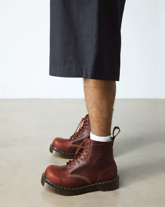 1460 Bex Made In England Natural Grain Bump Toe Boots