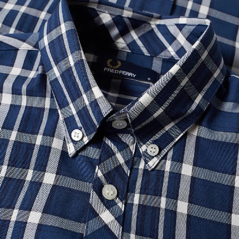 Fred Perry Service Blue Button Down