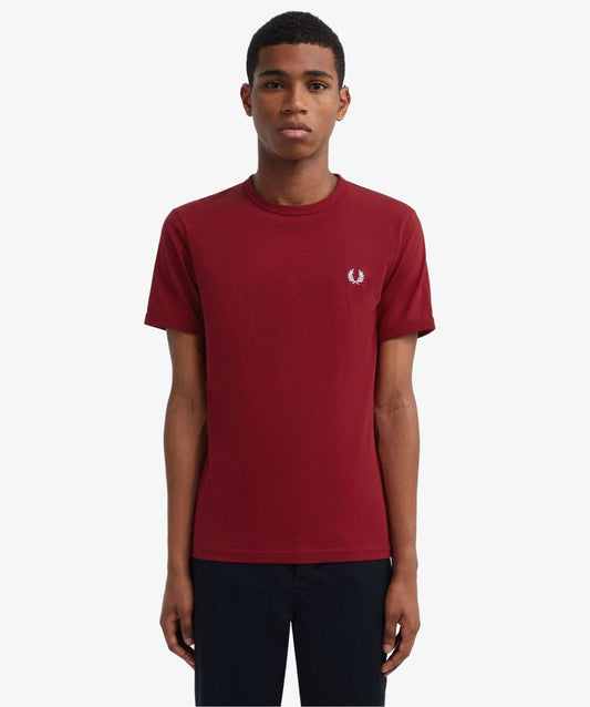 Fred Perry Rosso Ringer T-Shirt