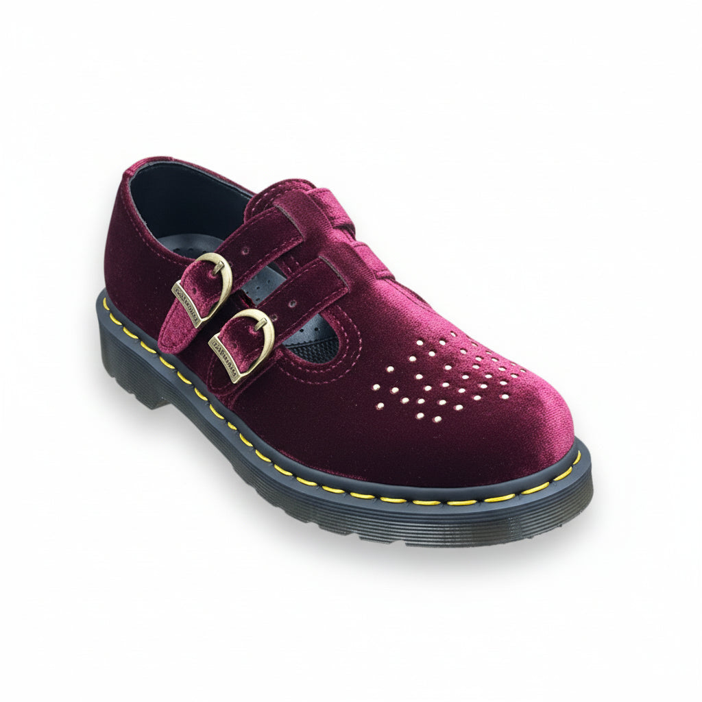 8065 Vegan Velvet Mary Jane Shoes