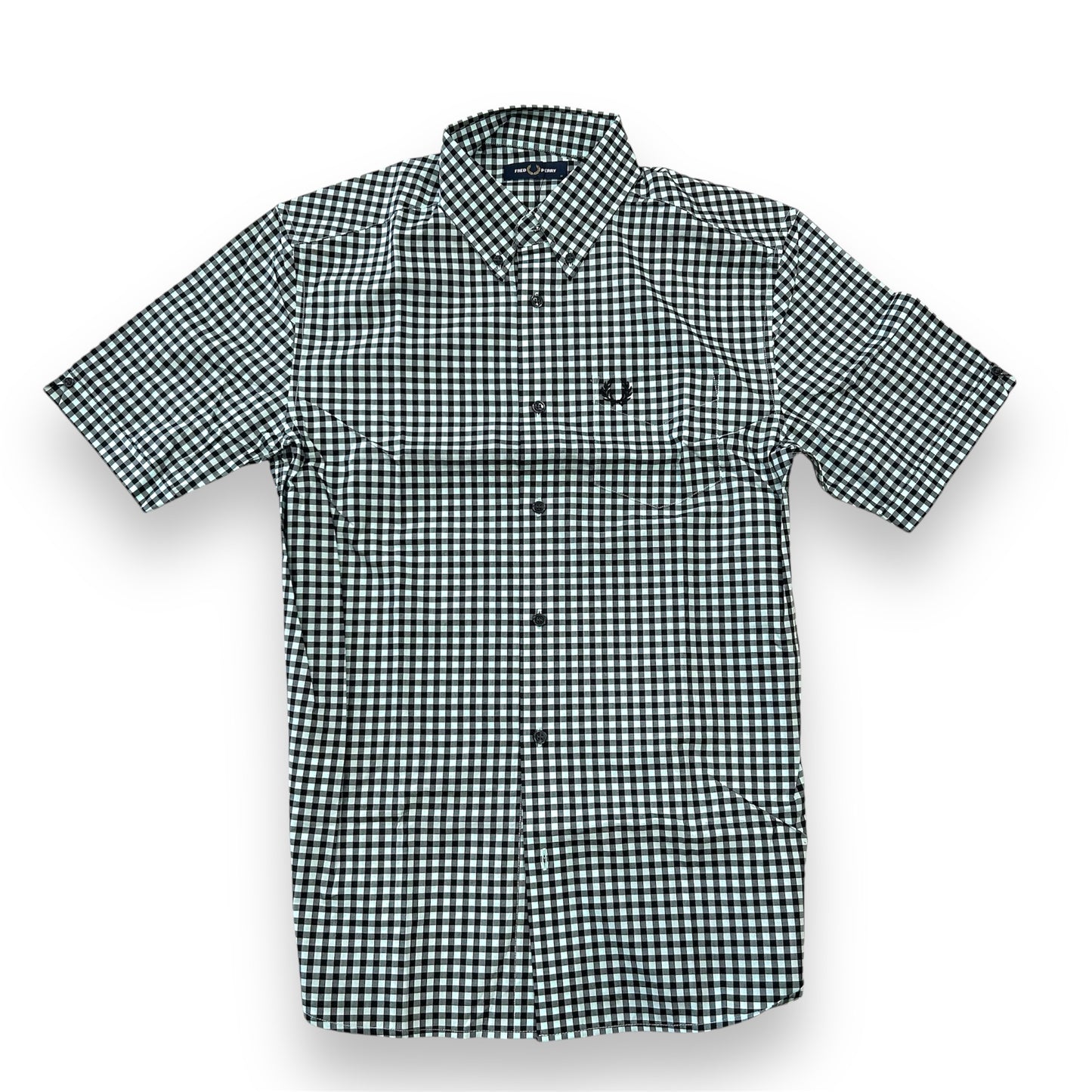 Fred Perry Brighton Blue Gingham Short Sleeve Shirt