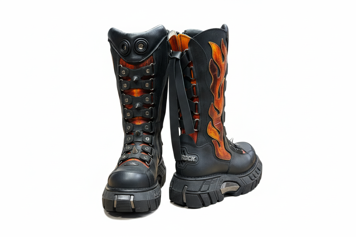 New Rock M.177 Red – Posers Hollywood
