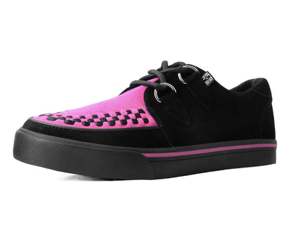 T.U.K Black & Neon Pink Sneaker