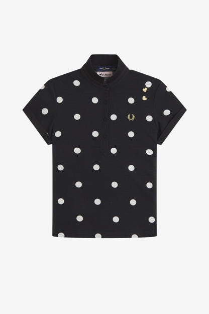 Amy Winehouse Polka Dot Polo Shirt