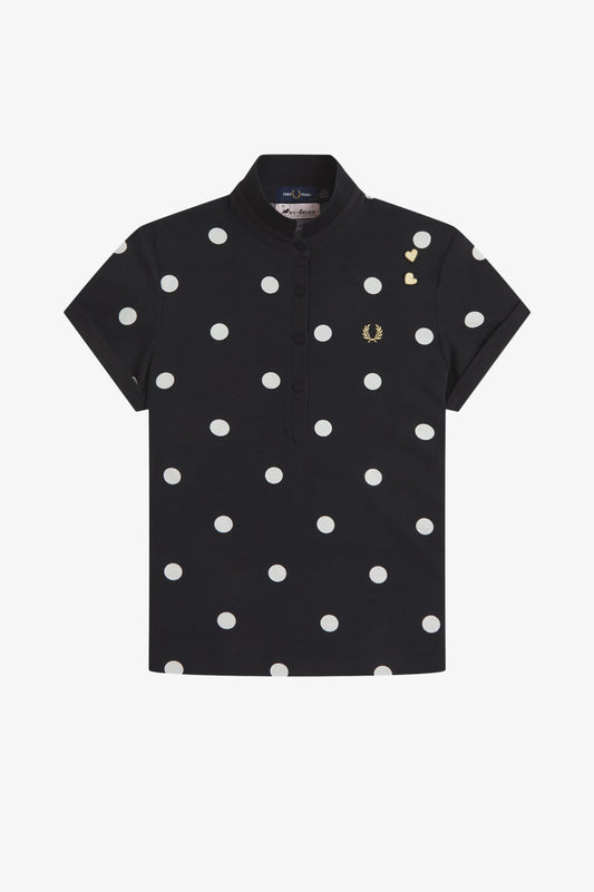 Amy Winehouse Polka Dot Polo Shirt