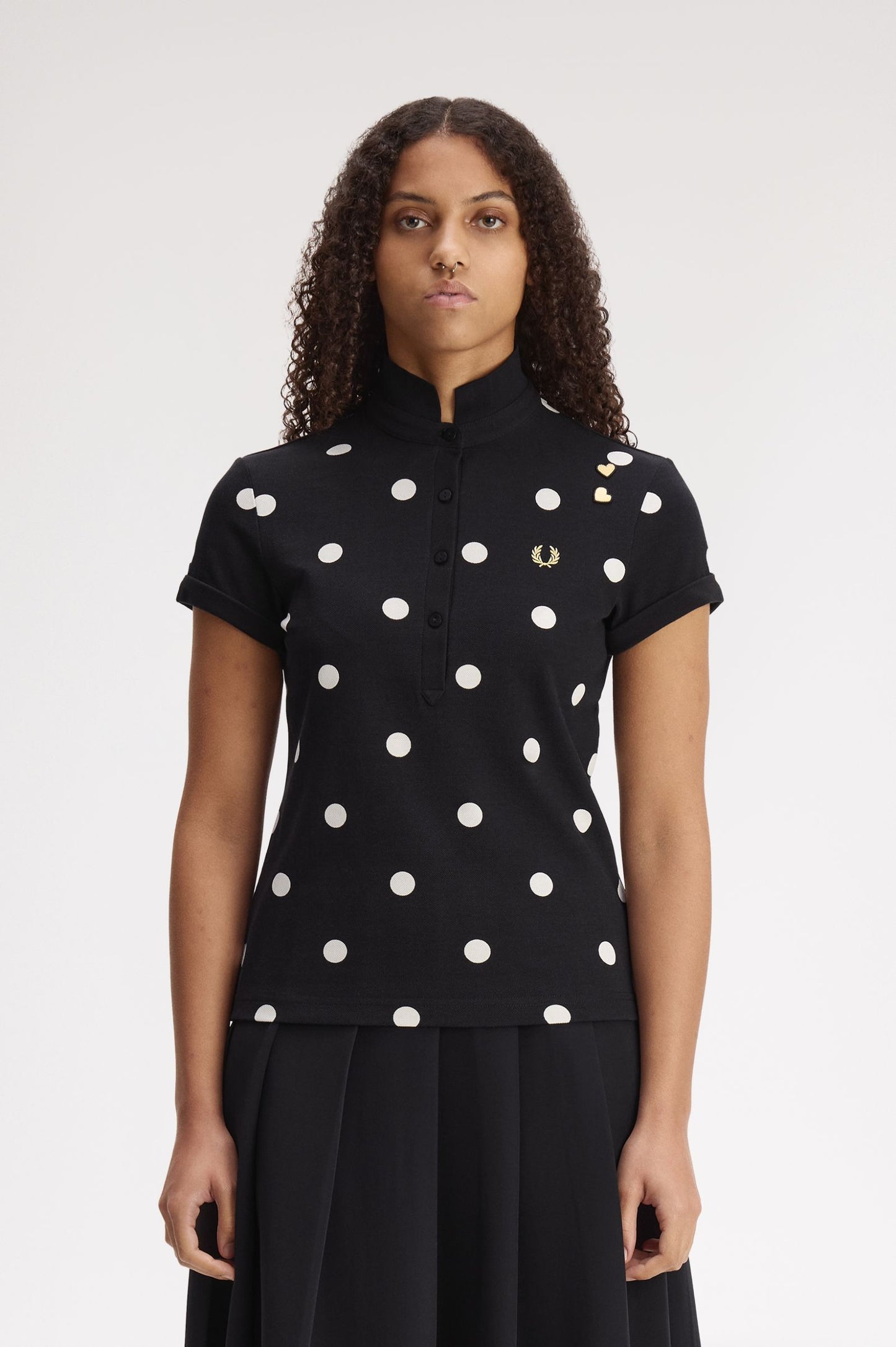 Amy Winehouse Polka Dot Polo Shirt