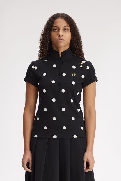 Amy Winehouse Polka Dot Polo Shirt